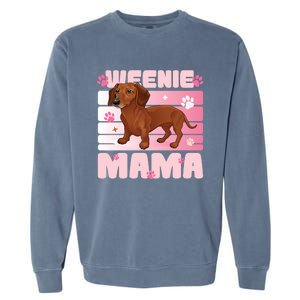 Dachshund Mom Funny Weenie Mama Dog Lover Garment-Dyed Sweatshirt