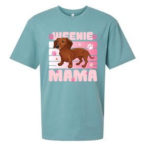 Dachshund Mom Funny Weenie Mama Dog Lover Sueded Cloud Jersey T-Shirt