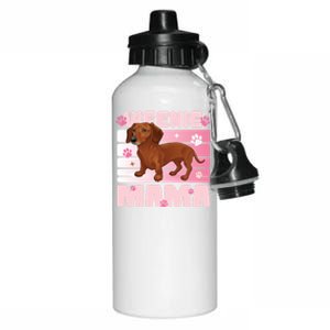 Dachshund Mom Funny Weenie Mama Dog Lover Aluminum Water Bottle