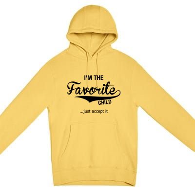 Dads Moms Favorite Funny Sibling Funny Gift Brother Sister Cool Gift Premium Pullover Hoodie