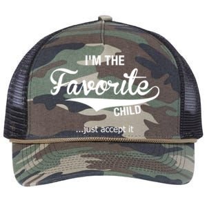 Dads Moms Favorite Funny Sibling Funny Gift Brother Sister Cool Gift Retro Rope Trucker Hat Cap