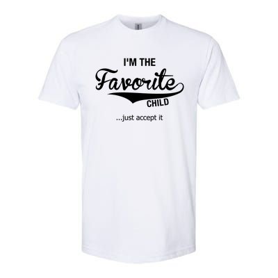 Dads Moms Favorite Funny Sibling Funny Gift Brother Sister Cool Gift Softstyle® CVC T-Shirt