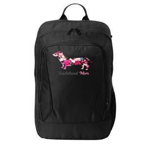 Dachshund Mom Gift Floral Doxie Mama MotherS Day Cute Gift City Backpack