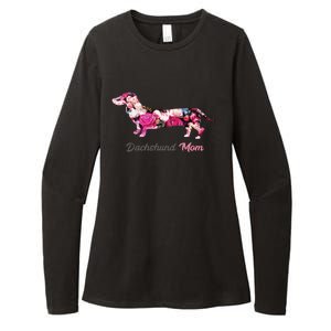 Dachshund Mom Gift Floral Doxie Mama MotherS Day Cute Gift Womens CVC Long Sleeve Shirt