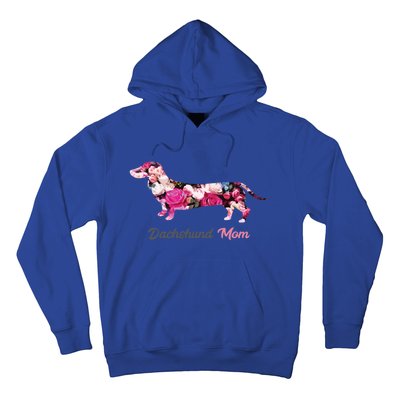 Dachshund Mom Gift Floral Doxie Mama MotherS Day Cute Gift Hoodie