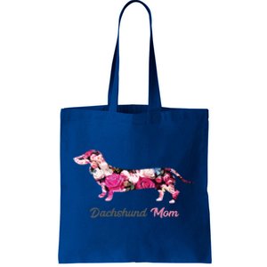 Dachshund Mom Gift Floral Doxie Mama MotherS Day Cute Gift Tote Bag