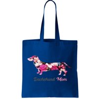 Dachshund Mom Gift Floral Doxie Mama MotherS Day Cute Gift Tote Bag