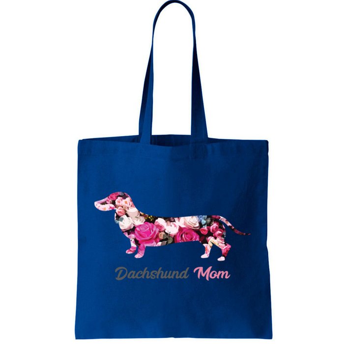 Dachshund Mom Gift Floral Doxie Mama MotherS Day Cute Gift Tote Bag