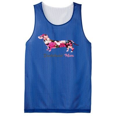 Dachshund Mom Gift Floral Doxie Mama MotherS Day Cute Gift Mesh Reversible Basketball Jersey Tank