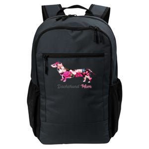 Dachshund Mom Gift Floral Doxie Mama MotherS Day Cute Gift Daily Commute Backpack