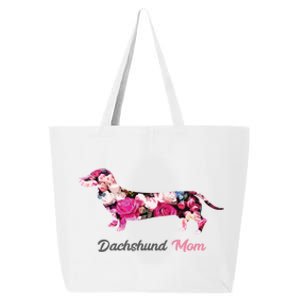 Dachshund Mom Gift Floral Doxie Mama MotherS Day Cute Gift 25L Jumbo Tote