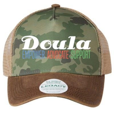 Doula Midwife Gift Birthing Labor Coach Support Funny Gift Legacy Tie Dye Trucker Hat