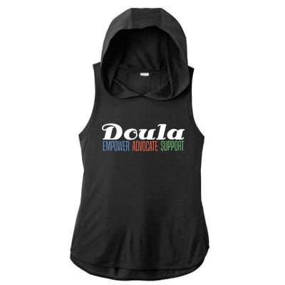 Doula Midwife Gift Birthing Labor Coach Support Funny Gift Ladies PosiCharge Tri-Blend Wicking Draft Hoodie Tank