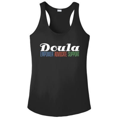 Doula Midwife Gift Birthing Labor Coach Support Funny Gift Ladies PosiCharge Competitor Racerback Tank