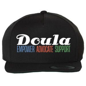 Doula Midwife Gift Birthing Labor Coach Support Funny Gift Wool Snapback Cap