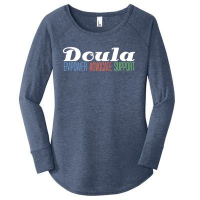 Doula Midwife Gift Birthing Labor Coach Support Funny Gift Women's Perfect Tri Tunic Long Sleeve Shirt