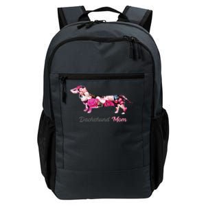 Dachshund Mom Gift Floral Doxie Mama MotherS Day Gift Daily Commute Backpack