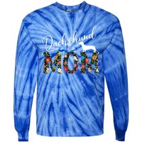 Dachshund Mom Gift Funny Gift Tie-Dye Long Sleeve Shirt