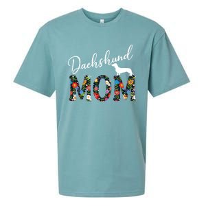 Dachshund Mom Gift Funny Gift Sueded Cloud Jersey T-Shirt