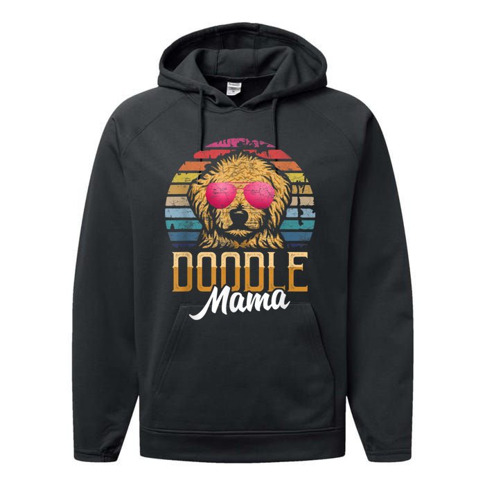 Doodle Mama Gift Goldendoodle Mom Goldendoodle Gift Performance Fleece Hoodie