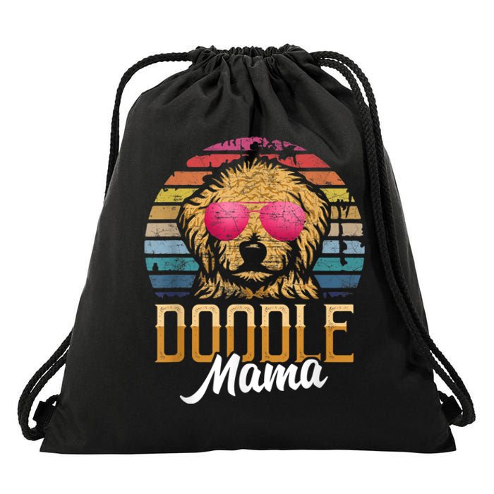 Doodle Mama Gift Goldendoodle Mom Goldendoodle Gift Drawstring Bag