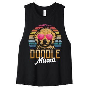 Doodle Mama Gift Goldendoodle Mom Goldendoodle Gift Women's Racerback Cropped Tank