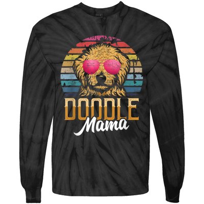 Doodle Mama Gift Goldendoodle Mom Goldendoodle Gift Tie-Dye Long Sleeve Shirt