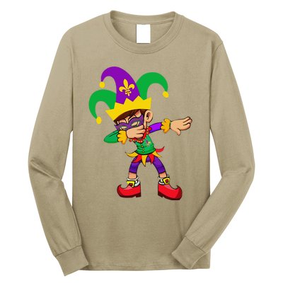 Dabbing Mardi Gras Long Sleeve Shirt