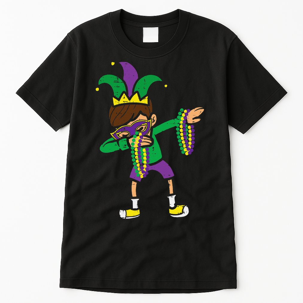 Dabbing Mardi Gras Dance Tall T-Shirt