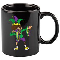 Dabbing Mardi Gras Dance 11oz C Handle Ceramic Mug