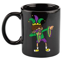 Dabbing Mardi Gras Dance 11oz C Handle Ceramic Mug