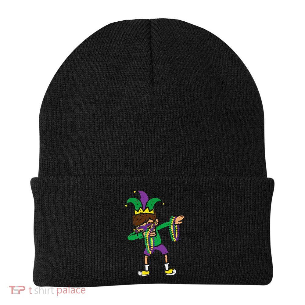 Dabbing Mardi Gras Dance Beanie
