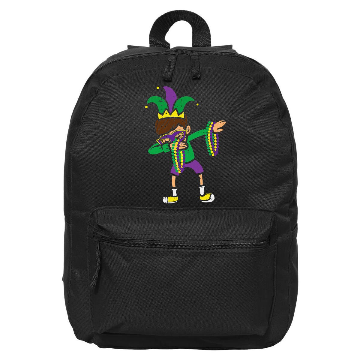 Dabbing Mardi Gras Dance 16 in Basic Backpack