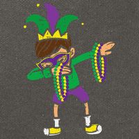Dabbing Mardi Gras Dance Cotton Canvas Backpack