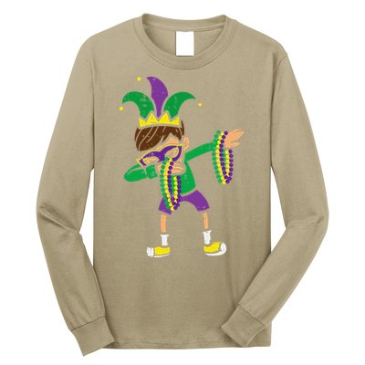 Dabbing Mardi Gras Dance Long Sleeve Shirt