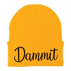 Dammit Motivational Gym Fitness Workout Life Day Cute Gift Knit Cap Winter Beanie