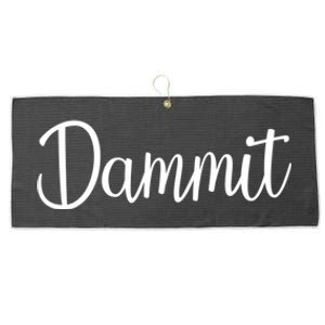 Dammit Motivational Gym Fitness Workout Life Day Cute Gift Large Microfiber Waffle Golf Towel