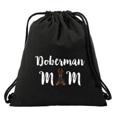 Doberman Mom Gift For MotherS Day Drawstring Bag