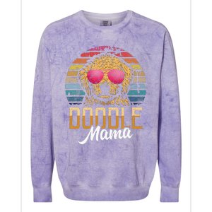 Doodle Mama Gift Goldendoodle Mom Goldendoodle Colorblast Crewneck Sweatshirt