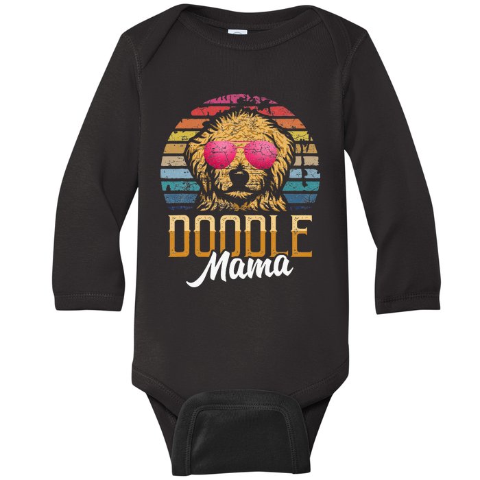 Doodle Mama Gift Goldendoodle Mom Goldendoodle Baby Long Sleeve Bodysuit