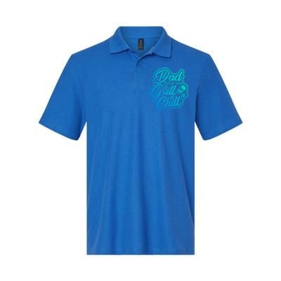 Dad Mastering Grillnchill Fathers Day Meaningful Gift Softstyle Adult Sport Polo