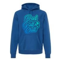 Dad Mastering Grillnchill Fathers Day Meaningful Gift Premium Hoodie