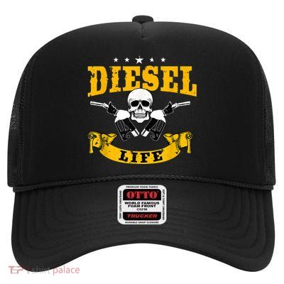 Diesel Mechanic Gifts Diesel Life Truck Repair High Crown Mesh Back Trucker Hat