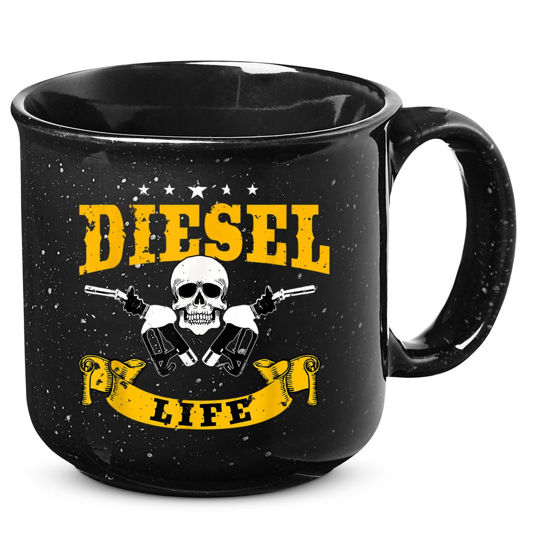 Diesel Mechanic Gifts Diesel Life Truck Repair 15oz Campfire Ceramic Mug