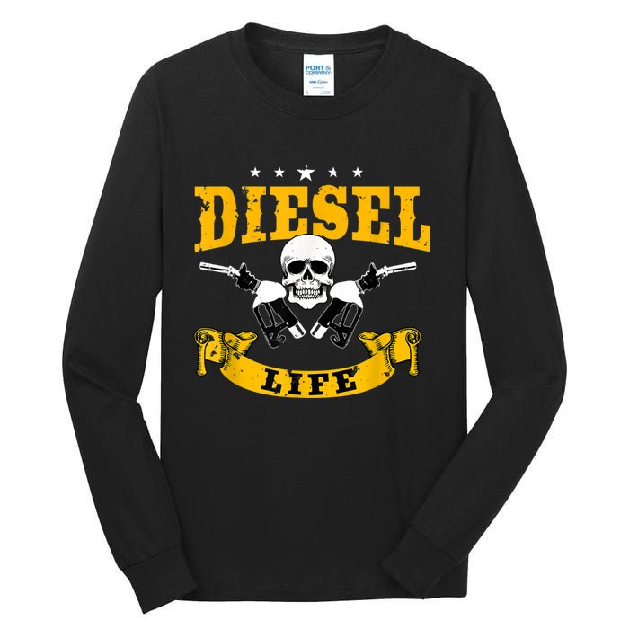 Diesel Mechanic Gifts Diesel Life Truck Repair Tall Long Sleeve T-Shirt