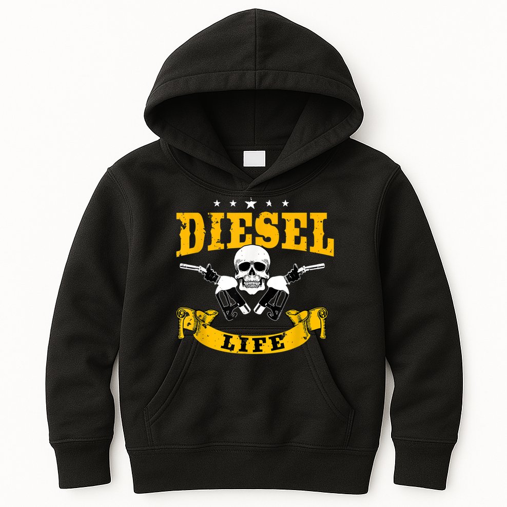 Diesel Mechanic Gifts Diesel Life Truck Repair Kids Hoodie