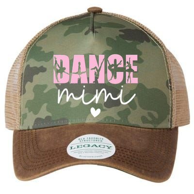 Dance Mimi Grandma Mimi Of A Dancer Dancing Mimi Legacy Tie Dye Trucker Hat