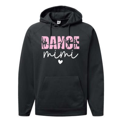 Dance Mimi Grandma Mimi Of A Dancer Dancing Mimi Performance Fleece Hoodie