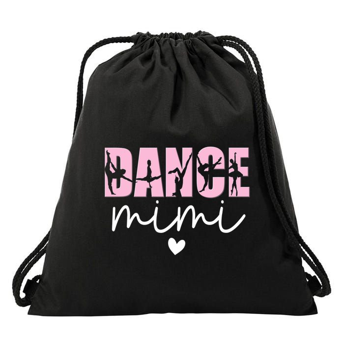 Dance Mimi Grandma Mimi Of A Dancer Dancing Mimi Drawstring Bag