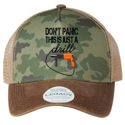 Diy Meaningful Gift Tool Funny Gift Don't Panic This Is Just A Drill Funny Gift Legacy Tie Dye Trucker Hat